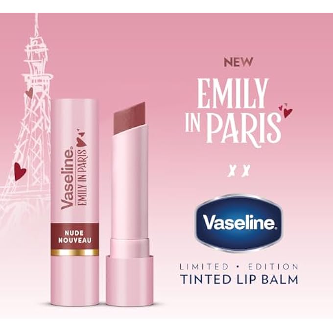 Vaseline X EMILY IN PARIS, LIMITED EDITION NUDE NOUVEAU, NUDE TINTED LIP BALM STICK, UP TO 24-HR MOISTURIZATION, 3G - Image 2